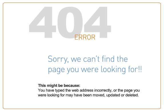 404 Page Not Found
